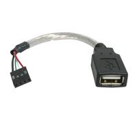 StarTech.com Câble USB 2.0 de 15 cm - USB à femelle vers adaptateur USB carte mere 4 broches F/F