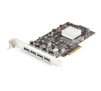 StarTech.com Carte PCIe 4 Ports USB 3.2 Gen 2 10Gbps - Carte Contrôleur Hôte USB 3.1/3.2 Gen 2 Type-A PCI Express 3.0 x 2 - 4xUSB-A - Carte Adaptateur PCIe USB - Windows/Mac/Linux (PEXUSB314A2V2) - adaptateur USB - PCIe 3.0 x4 - USB 3.1 Gen 2 x 4