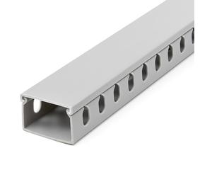 STARTECH.COM StarTech.com Chemin de Câbles PVC avec Couvercle - 38mm W x 25mm H - Longueur 2m - Slots Parallels 8mm, Goulotte Cache Câble