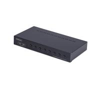 StarTech.com Commutateur KVM DisplayPort 8 Ports avec Kit de Montage en Rack 1U, DP 1.2, Commutation par Bouton-Poussoir
