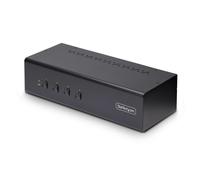STARTECH.COM StarTech.com Switch KVM 4 Ports DisplayPort pour Deux Moniteurs, KVM 4K 60Hz, 2 Ports USB 5Gbps, 2 Ports USB 2.0 HID,