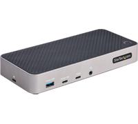 StarTech.com Station d'accueil triple écran USB-C - Station d'accueil triple HDMI/DP 4k USB-C - 5x Hub USB - GbE - 100W PD - Station d'accueil universelle multi-écrans - Compatible Thunderbolt 3/4