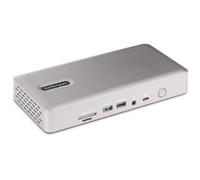 StarTech.com Station d'Accueil Universelle USB4 et Thunderbolt 4, Quatre Écrans sous Windows, Deux Écrans sur MacBook, Station d'Accueil HDMI DP avec Chargeur pour PC Portable 100W