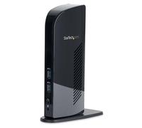 StarTech.com Station d'accueil USB 3.0 universelle double affichage pour PC portable - Réplicateur de ports HDMI / DVI avec GbE - Noir - Station d'accueil - USB - 1GbE - pour P/N: ARMBARDUO, ARMBARDUO