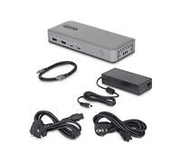 StarTech Station d'accueil USB-C, Triple Station d'accueil HDMI MST 4K 60Hz, Chargeur d'Ordinateur Portable 100 W, 1 GbE, sans Pilote, Window