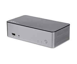 StarTech.com Station d'accueil USB-C double affichage DisplayPort - Baie de lecteur de disque dur/SSD SATA de 2,5 pouces - MST et PD 60 W - 4K (MST30C2HDPPD), Dual DP + 2.5 Inch HDD Bay