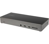 StarTech.com Station d'accueil USB-C - Triple écran 4K - Station d'accueil USB type-C - 100 W PD 3.0 - DP 1.4 Alt Mode & DSC, 2x DisplayPort 1.4/HDMI 2.0 - 6xUSB (2x 10Gbps)