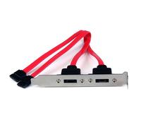 StarTech.com Support 2 SATA vers 2 Ports eSATA - Plaque d'Adaptation