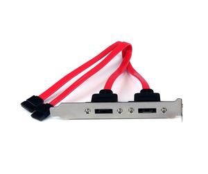 StarTech.com Support 2 SATA vers 2 Ports eSATA - Plaque d'Adaptation