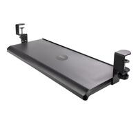 StarTech.com Under-Desk Keyboard Tray, Clamp-on Keyboard Holder, Supports up to 12kg (26.5lb), Sliding Keyboard and Mouse Drawer with C-Clamps, Height Adjustable Keyboard Tray - Black - Ergonomic Keyboard Tray (KEYBOARD-TRAY-CLAMP1) - tiroir à clavier