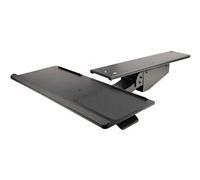 StarTech Support clavier coulissant KBTRAYADJ2 – clavier et souris ajustable en hauteur 25x66 cm