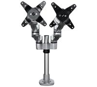 StarTech – Support de bureau double ARMDUALPS – Bras articulé réglable, jusqu'à 27" VESA, argent