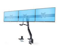 StarTech.com Crossbar Triple Monitor Desk Mount, VESA 75x75/100x100 kit de montage - bras réglable - pour 3 écrans LCD - support triple moniteur - noir
