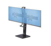 StarTech.com Support de Bureau pour Double Écrans de 27 pouces, Montage VESA 75x75/100x100, Réglage de la Hauteur Sans Outil, Jusqu'à 6kg par Écran