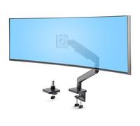 StarTech.com Support de Bureau pour Écrans Incurvés Jusqu'à 49" 32:9 Ultrawide, Bras à Ressort, Pince en C/Oeillet, Max 20kg