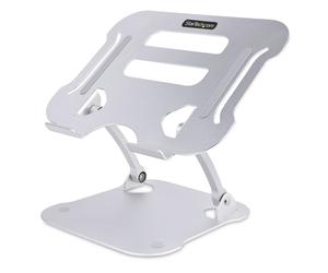 StarTech.com Support de Bureau pour Ordinateur Portable - Support Ergonomique Pliable pour PC Portable - Socle/Pupitre/Réhausseur Incliné pour PC portable, Supporte Jusqu'à 10kg - Socle Ventilé PC Por