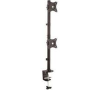 StarTech.com Support de bureau vertical pour deux ecrans a fixation VESA jusqu'a 27" - Support moniteur multi-ecrans - Acier - montage sur bureau G
