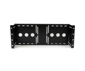 StarTech.com Support de fixation d'écran LCD VESA universel pour rack ou armoire 48 cm, Équerre de fixation, Noir, Acier, 4U, EIA RS310-D, CE, REACH,
