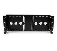 StarTech.com Support de Montage Universel 4U VESA pour Moniteur LCD pour Rack ou Armoire 19 pouces - Conforme à la Norme TAA - Support en Acier Pressé à Froid (RKLCDBK)