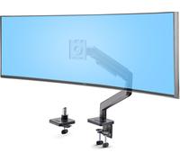 StarTech.com Support de table pour écran 49 pouces 32:9 UW Curved, 75x75, 100x100 VESA Support d'écran avec bras à ressort, max. 20kg, montage par serrage-Tullen, réglage sans outil