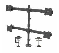 StarTech.com Support d'Écran Quadruple - Support sur Mât Articulé et Réglable en Hauteur pour Écran VESA 4 2x2 Jusqu'à 27"(8kg) - Inclinaison/Pivotement/Rotation de l'écran LCD/LED - Pince/Anneau