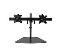 StarTech.com Support Double Écran Bureau ARMBARDUO, Acier/Alu, 2x 24", VESA 75/100, Inclinaison +/-15°, Pivot 360°, Hauteur max 40.6cm, Charge 8kg