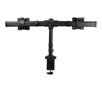 StarTech.com Support Double Moniteur pour Bureau avec Barre Horizontale, Compatible VESA 75x100, Ajustable, 13 à 27 Pouces, Noir