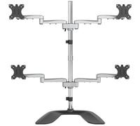 StarTech Pied pour écran ARMQUADSS – Support articulé acier et aluminium, 4 moniteurs jusqu'à 27"