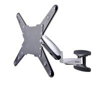 StarTech.com Support Mural TV VESA - Fixation Murale VESA Réglable pour Écrans 23-55" - Support Mural TV Mince Supportant 30kg - Bras Articulé TV 55 pouces - Support Mural TV Pivotant/Extensible/Bascu
