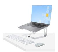 StarTech.com Support Ordinateur Portable (5kg) - Socle Ordinateur Portable en Aluminium, Argenté - Réhausseur PC pour MacBook Air/Pro, Dell XPS, Lenovo - Élévateur/Surélévateur Ergonomique pour Bureau