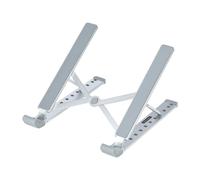 StarTech.com Support Pliable pour Ordinateur Portable - Support Ergonomique pour PC Portable Réglable en Hateur - Support Inclinable avec Cadre en Aluminium Ventilé Supportant 10kg - Rehausseur pour PC Surélevé