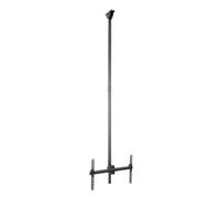 StarTech.com Support TV pour plafond - Support universel entièrement mobile pour écran unique suspendu avec mât télescopique long et réglable - Inclinable/Pivotant - Support VESA pour écrans de 32 "à