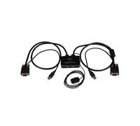 StarTech.com SV211USB Switch KVM 2 Ports VGA USB 2048x1536 avec Câbles Intégrés 0.85m, Contrôle par Bouton Déporté et Compatibilité Windows/macOS