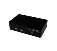 StarTech.com SV231DPUA Commutateur KVM 2 Ports DisplayPort USB Audio 2560x1600, ports console USB A/DisplayPort/Audio 3.5mm, résolution jusqu'à 3840x2400