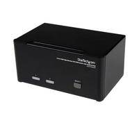 StarTech.com Switch Commutateur KVM USB 2 ports Sortie Vidéo DVI, Audio HUB USB 2.0 3 Écrans - 2 PC