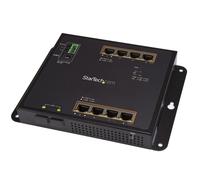 StarTech Switch Gigabit géré IES101GP2SFW – 8x PoE+ (Gigabit) + 2x SFP, fixation murale