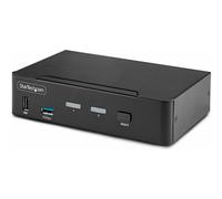 StarTech Commutateur KVM DisplayPort 2 ports DP1.4 8K60Hz/4K144Hz 2xUSB3.0 4xUSB2.0 Bouton/Raccourci