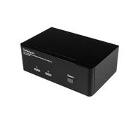 StarTech.com Switch KVM 2 Ports DisplayPort Double Affichage 4K 60Hz, Hub USB 2.0, Audio 3.5mm, Résolution 3840x2160, SV231DPDDUA2