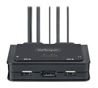 StarTech Commutateur KVM 2 ports C2-D46-UC2-CBL USB-C/DisplayPort 4K60Hz câbles intégrés