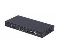 StarTech Switch KVM DisplayPort 2 ports, Matrice vidéo double vue, 4K 60Hz, Hub 4x USB, DP 1.2, TAA