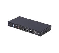 StarTech.com Switch KVM DisplayPort 2 Ports avec Matrice Vidéo Double Vue, 4K 60Hz, Hub 4X Ports USB, Matrice KVM DP 1.2, TAA