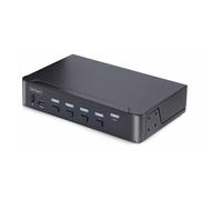 StarTech.com Switch KVM DisplayPort 4 Ports, 8K 60Hz, DP 1.4, 6 Ports USB - Commutateur écran-clavier-souris/audio/USB - 4 x KVM / audio / USB - 1 utilisateur local - de bureau - Conformité TAA