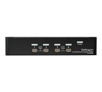 StarTech.com Switch KVM DisplayPort 4K 60 Hz à 4 ports avec hub USB 2.0 intégré - Commutateur KVM DP de 4 ports (SV431DPUA2) - Commutateur écran-clavier-souris/audio - 4 x KVM / audio - 1...