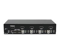 Commutateur kvm displayport usb 4 ports avec audio