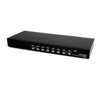 Commutateur kvm usb dvi 8 ports à montage en rack 1u