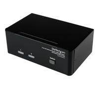StarTech.com Switch KVM USB 2 ports DVI VGA avec audio - Commutateur USB 2.0 - Commutateur écran-clavier-souris/audio/USB - 2 x KVM / audio / USB - 1 utilisateur local - de bureau - pour P/N:...