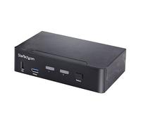 StarTech.com Switch KVM USB C - KVM DisplayPort à 2 ports Vidéo HDR UHD 4K 60Hz - Audio 3.5, Hub 5Gbps 4x USB HID et 2x USB 1 3.2 Gen 1 - Commutateur KVM USB Type-C - Compatible Thunderbolt 3/4