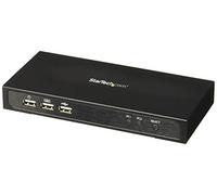StarTech.com Switch KVM USB DisplayPort à 2 ports - Commutateur écran clavier souris avec hub USB 2.0 à 3 ports - 4K @ 60 Hz (SV231MDPU2)