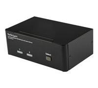 StarTech Commutateur KVM 2 ports DisplayPort double écran USB et audio