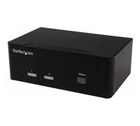 StarTech.com Switch KVM USB double VGA à 2 ports - Commutateur écran clavier souris avec hub USB 2.0 à 2 ports et audio - Commutateur écran-clavier-souris/audio/USB - 2 x KVM / audio / USB - 1...